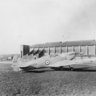 Spitfire F37/34 Prototype, K5054, ground view. © IWM (MH 5212)